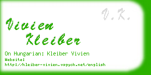 vivien kleiber business card